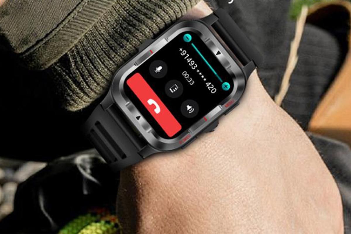 Smart Watches for Men Fitness Tracker with Call Function 100+ Sport Modes Flashlight-Black - Image 5