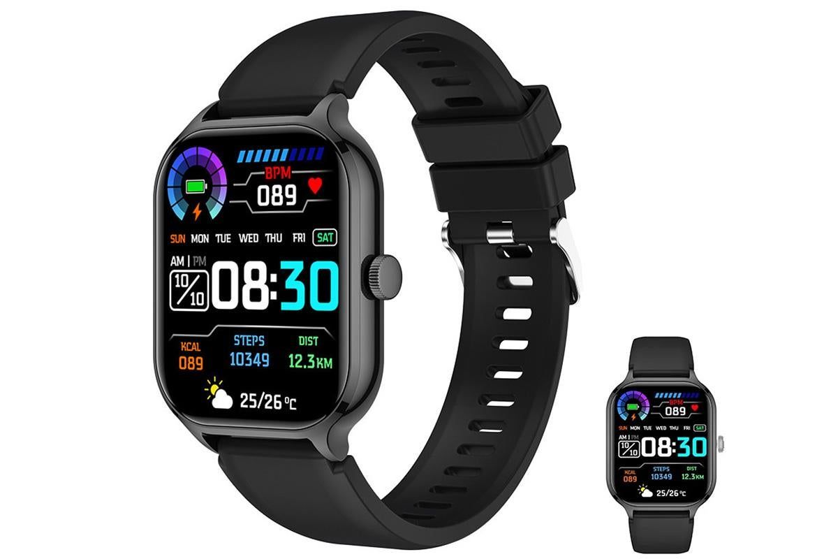 Smart Watches HD Desplay with Bluetooth 59 Sports Modes Heart Rate Sleep Monitor -Black - Image 1