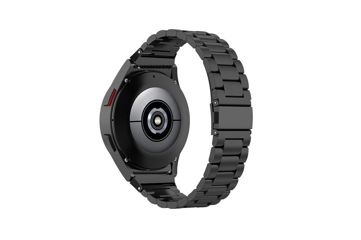Solid Rugged Stainless Steel Band Compatible With Samsung Galaxy Watch 6 5 4-Black - Image 7