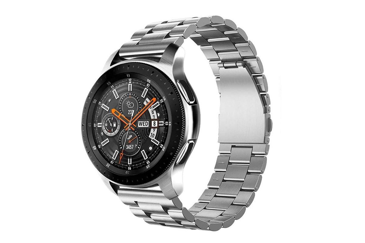Stainless Steel Replacement Band for Samsung Gear S3 Strap-Silver 22mm - Image 7