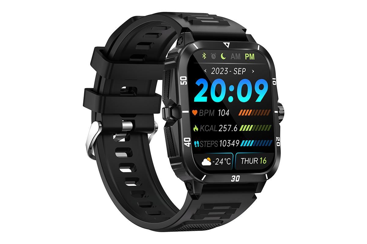 Waterproof Smartwatch for Men Android iOS Phones Smart Watch Fitness Tracker 1.96 Inch Heart Rate Sport Pedometer Sleep Digital Step Activity Monitor-Black Silver - Image 2