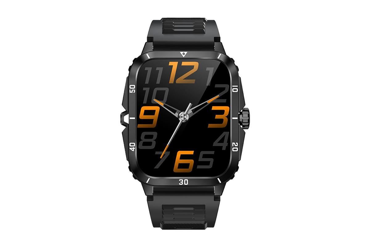 Waterproof Smartwatch for Men Android iOS Phones Smart Watch Fitness Tracker 1.96 Inch Heart Rate Sport Pedometer Sleep Digital Step Activity Monitor-Black Silver - Image 3
