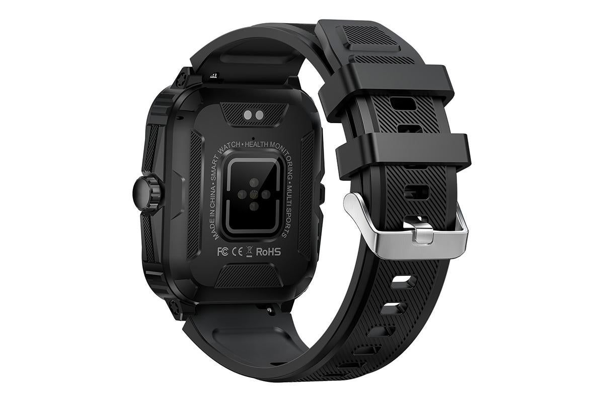 Waterproof Smartwatch for Men Android iOS Phones Smart Watch Fitness Tracker 1.96 Inch Heart Rate Sport Pedometer Sleep Digital Step Activity Monitor-Black Silver - Image 4