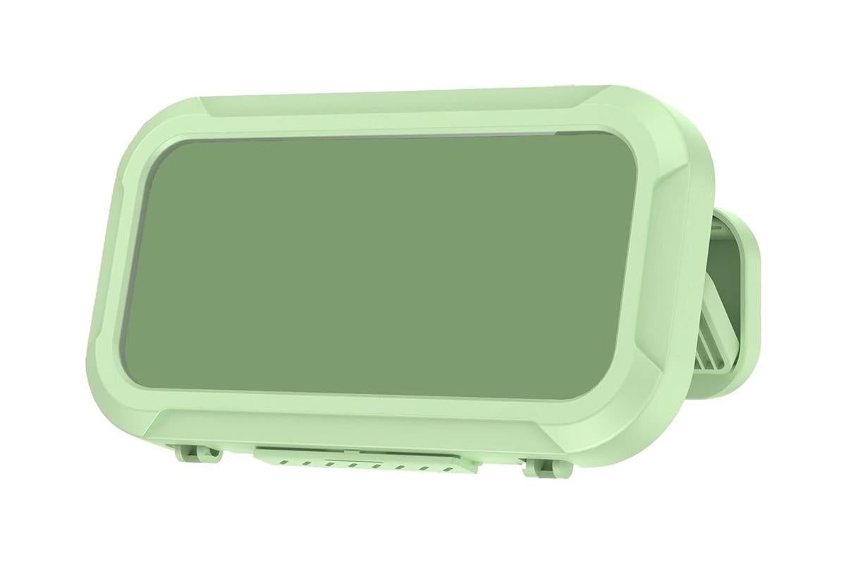 Waterproof Anti-Fog Rotating Shower Phone Holder for Bathroom-Light Green - Image 2