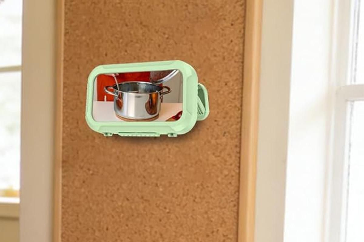 Waterproof Anti-Fog Rotating Shower Phone Holder for Bathroom-Light Green - Image 6