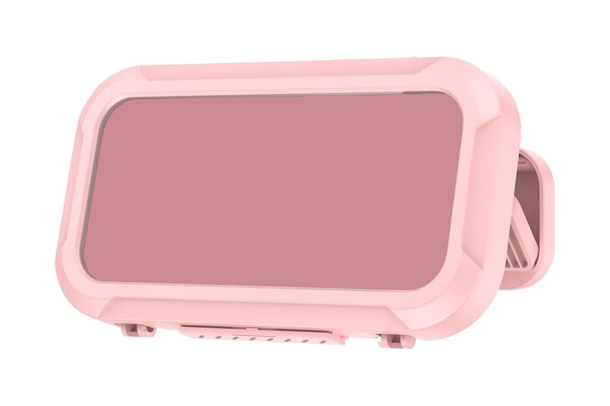 Waterproof Anti-Fog Rotating Shower Phone Holder for Bathroom-Light Pink - Image 2