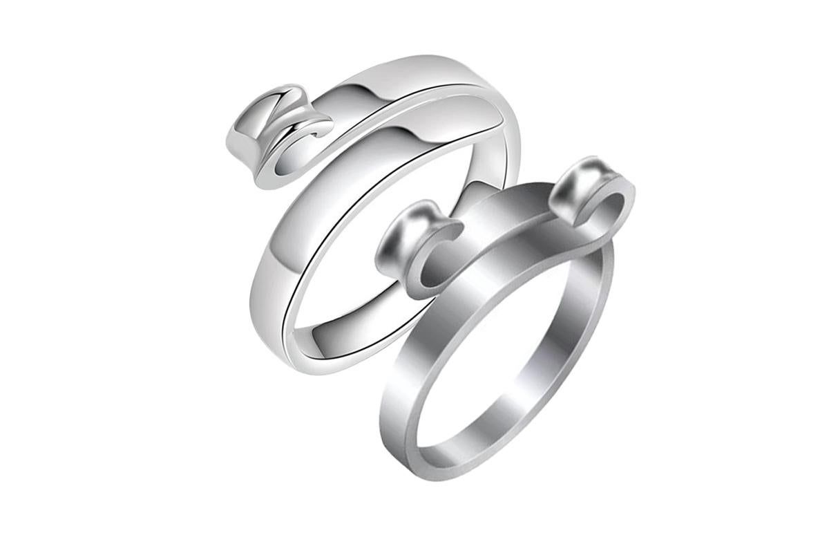 2Pcs Knitting Crochet Loop Ring for Fingers 2Pcs Knitting Yarn Guide Finger Holder-Style 2 - Image 2