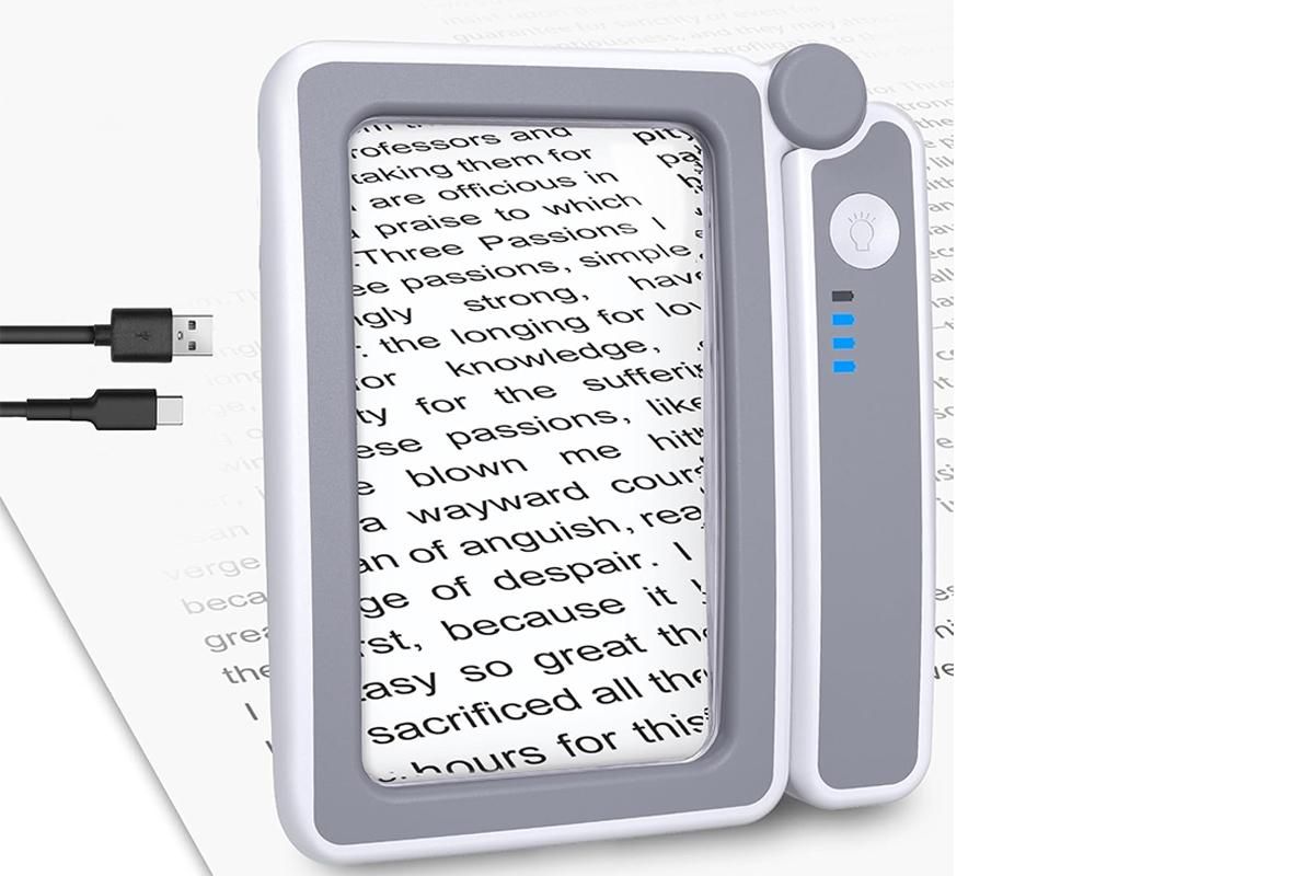 5x Magnifier Magnifying Glass With 10 LEDs Light Reading Gifts For Elderly For Book Christmas Birthday Gifts - Image 2