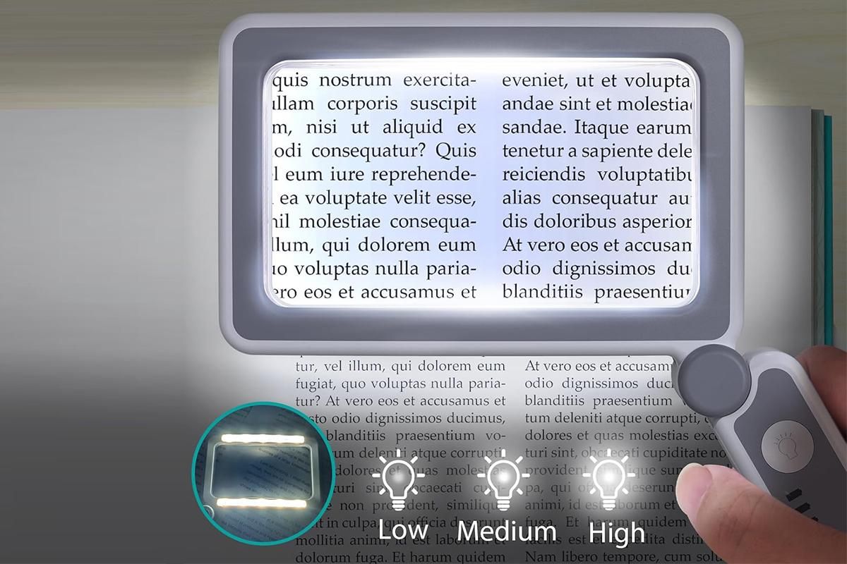5x Magnifier Magnifying Glass With 10 LEDs Light Reading Gifts For Elderly For Book Christmas Birthday Gifts - Image 6