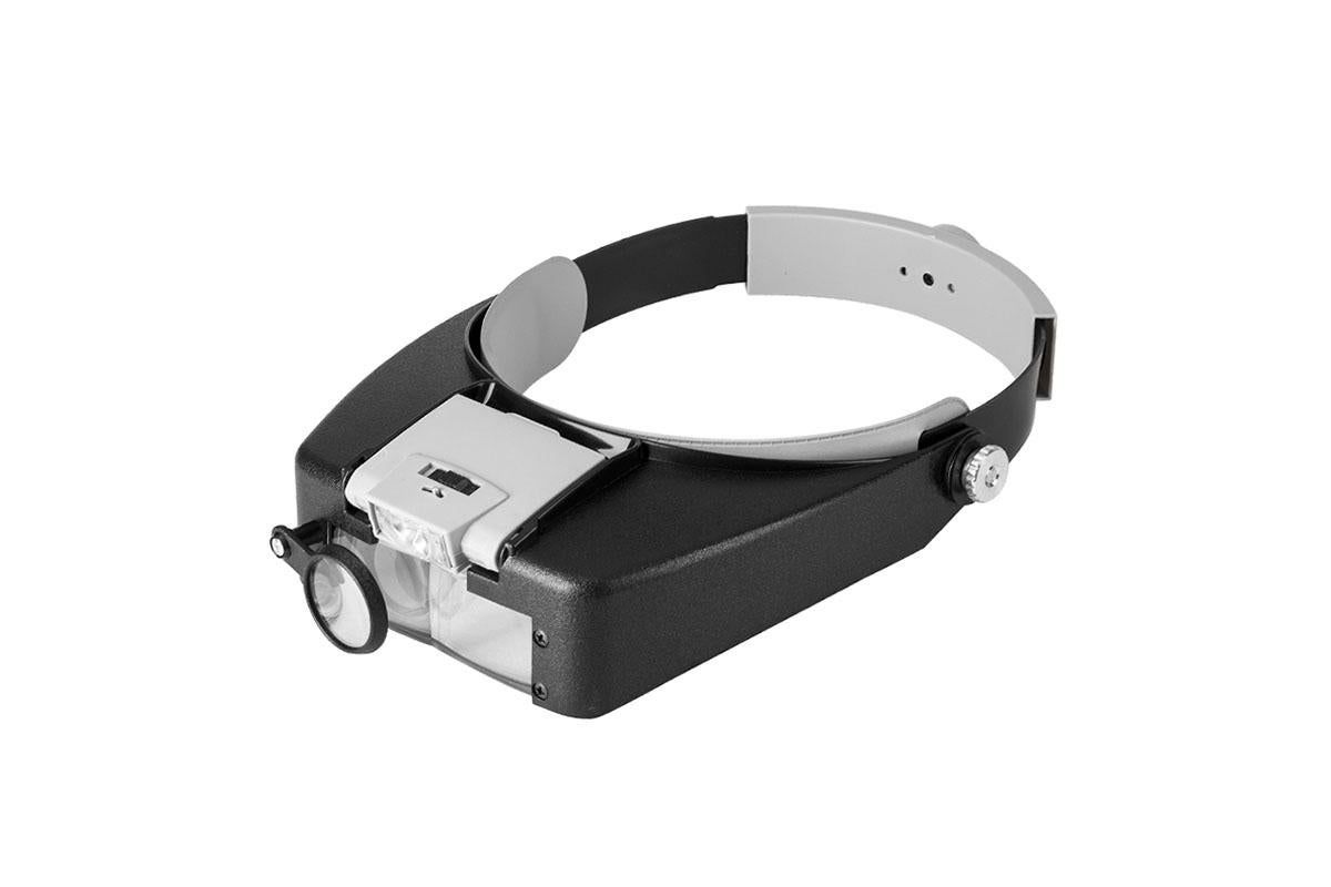 Head Mount Magnifying Glasses With LED Light For Jewelry Arts Crafts And Close Work-Gray - Image 7