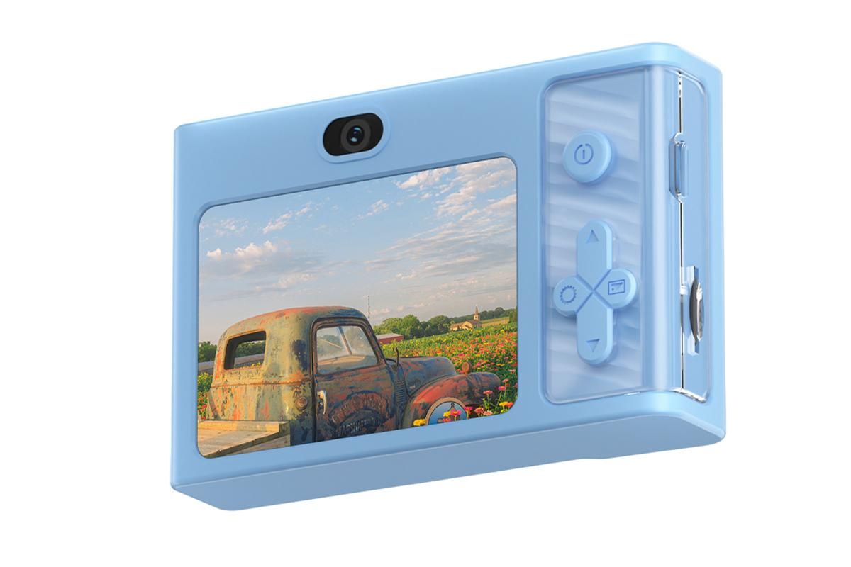 4K Digital Camera 2.4 Inch 1080P 48MP Entry Level Students Camera with 8 Times Zoom Built-in Music Games for Teens Christmas Gift-Blue - Image 2