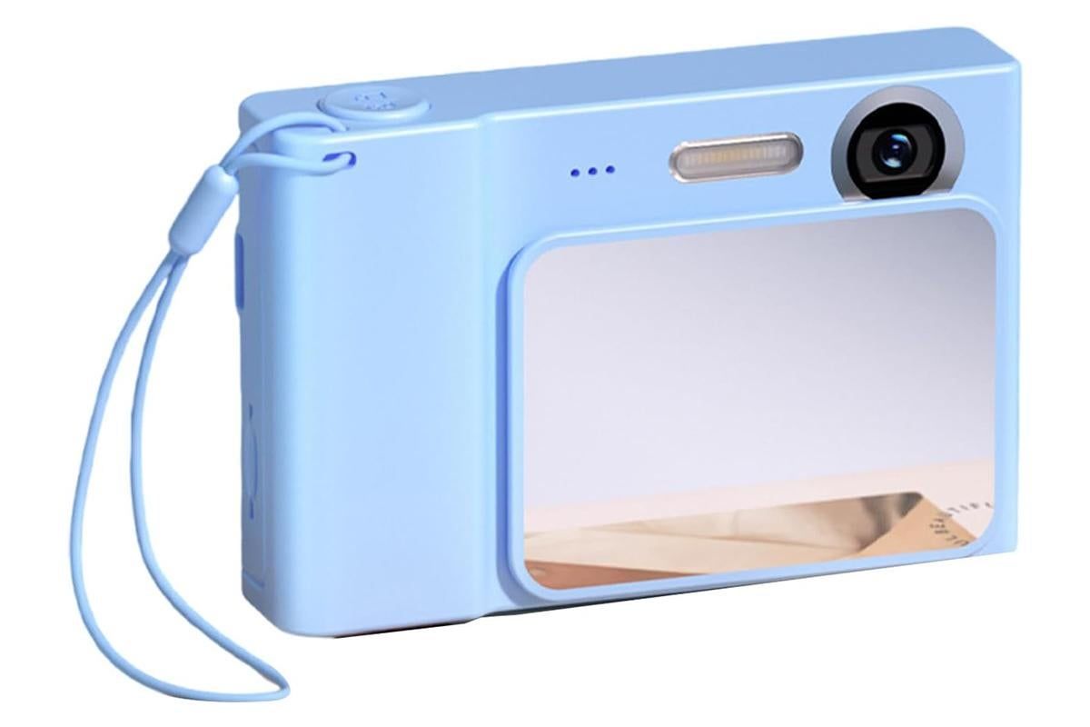 4K Digital Camera 2.4 Inch 1080P 48MP Entry Level Students Camera with 8 Times Zoom Built-in Music Games for Teens Christmas Gift-Blue - Image 3