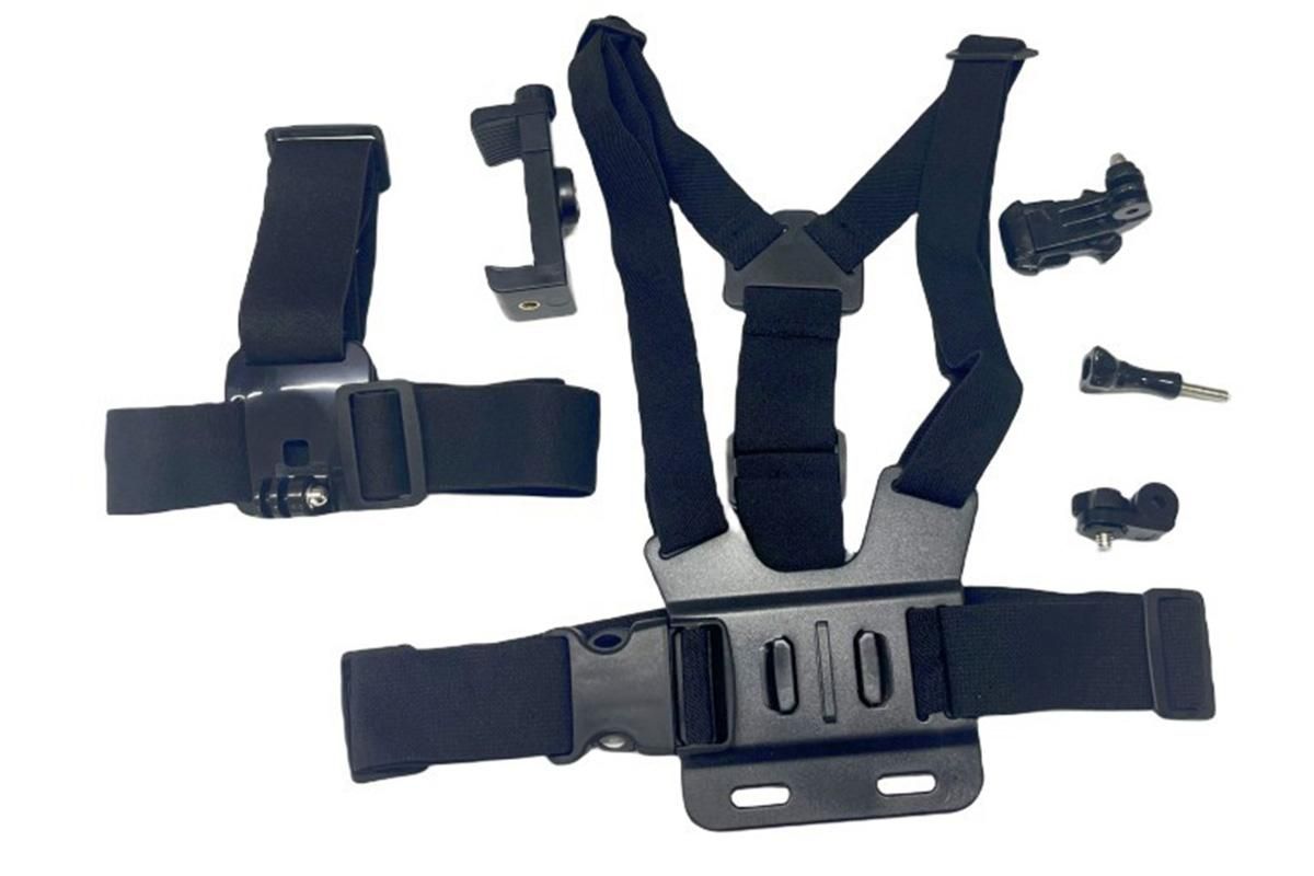 6-Piece Head Strap and Chest Harness Mount Kit for Phone Action Camera - Image 7