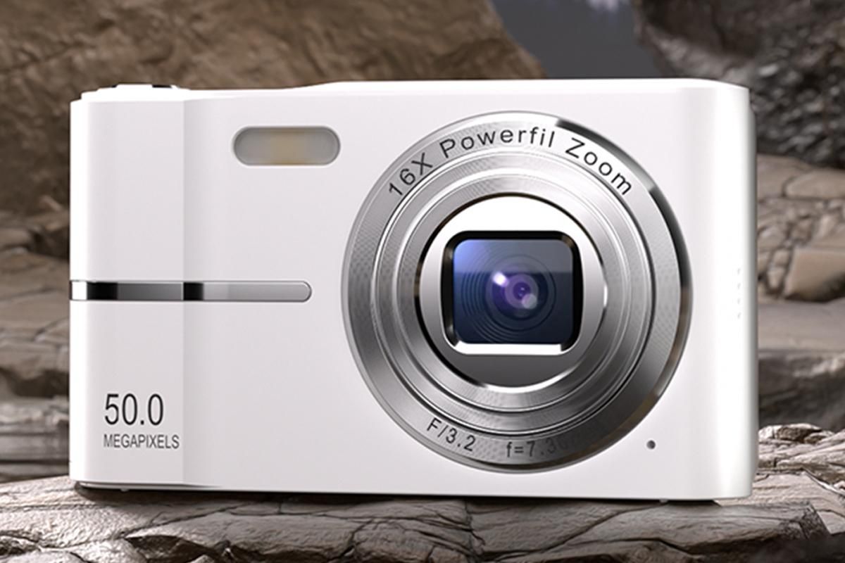Digital Camera 4K Screen Video Camera With 32GB Memory Card-Silver - Image 4