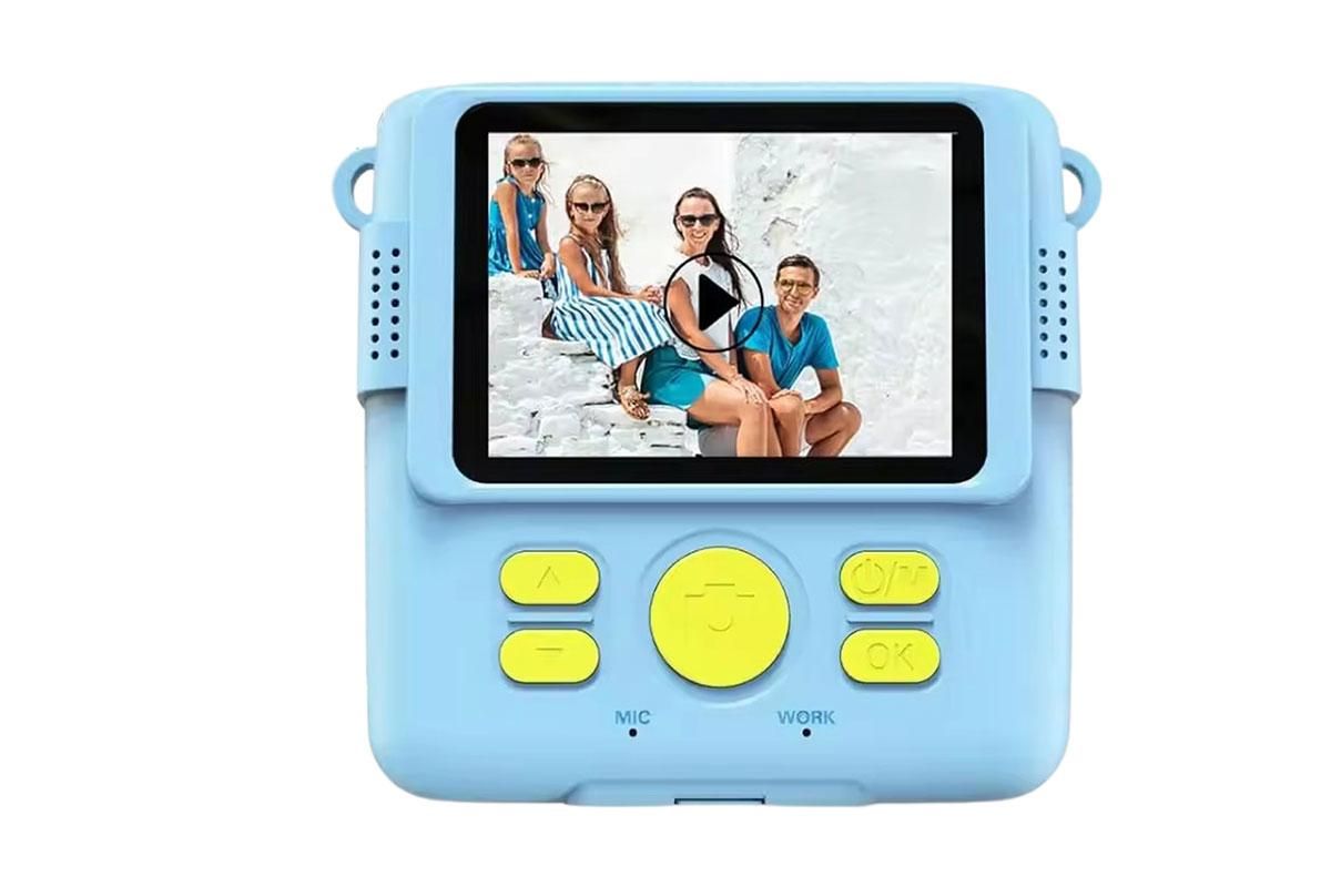 Instant Print Camera for Kids Zero Ink Print Photo Camera with 32G TF Card-Blue - Image 4