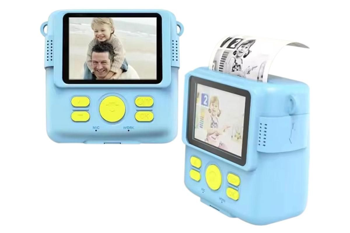 Instant Print Camera for Kids Zero Ink Print Photo Camera with 32G TF Card-Blue - Image 6