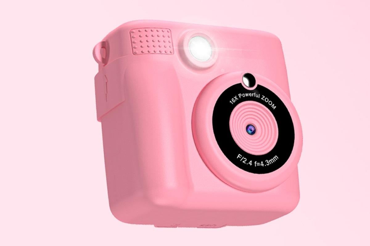 Instant Print Camera for Kids Zero Ink Print Photo Camera with 32G TF Card-Pink - Image 7