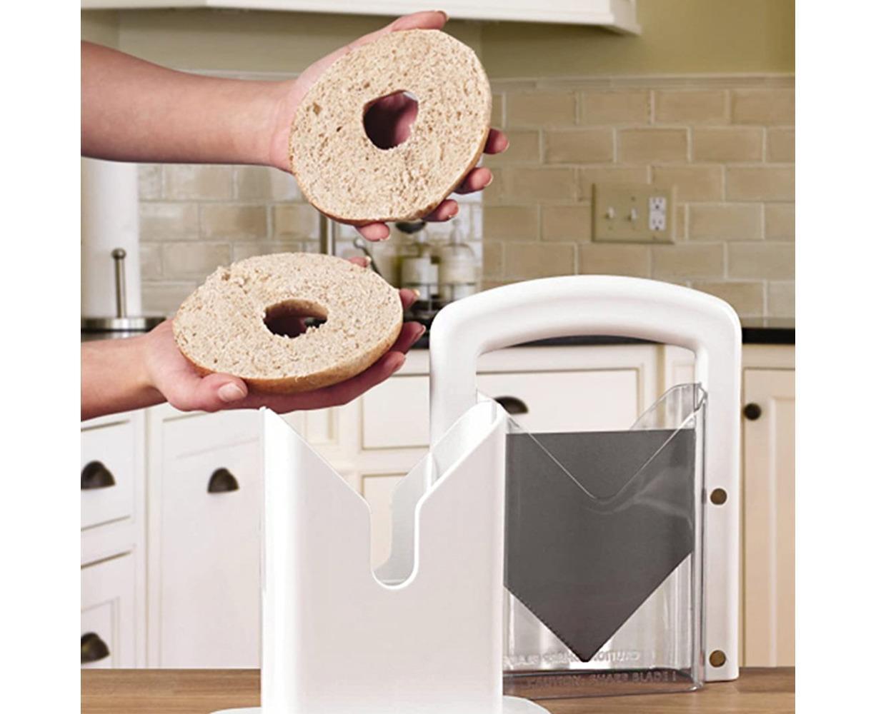 Bagel Slicer Kitchen Baking Tool-White - Image 2