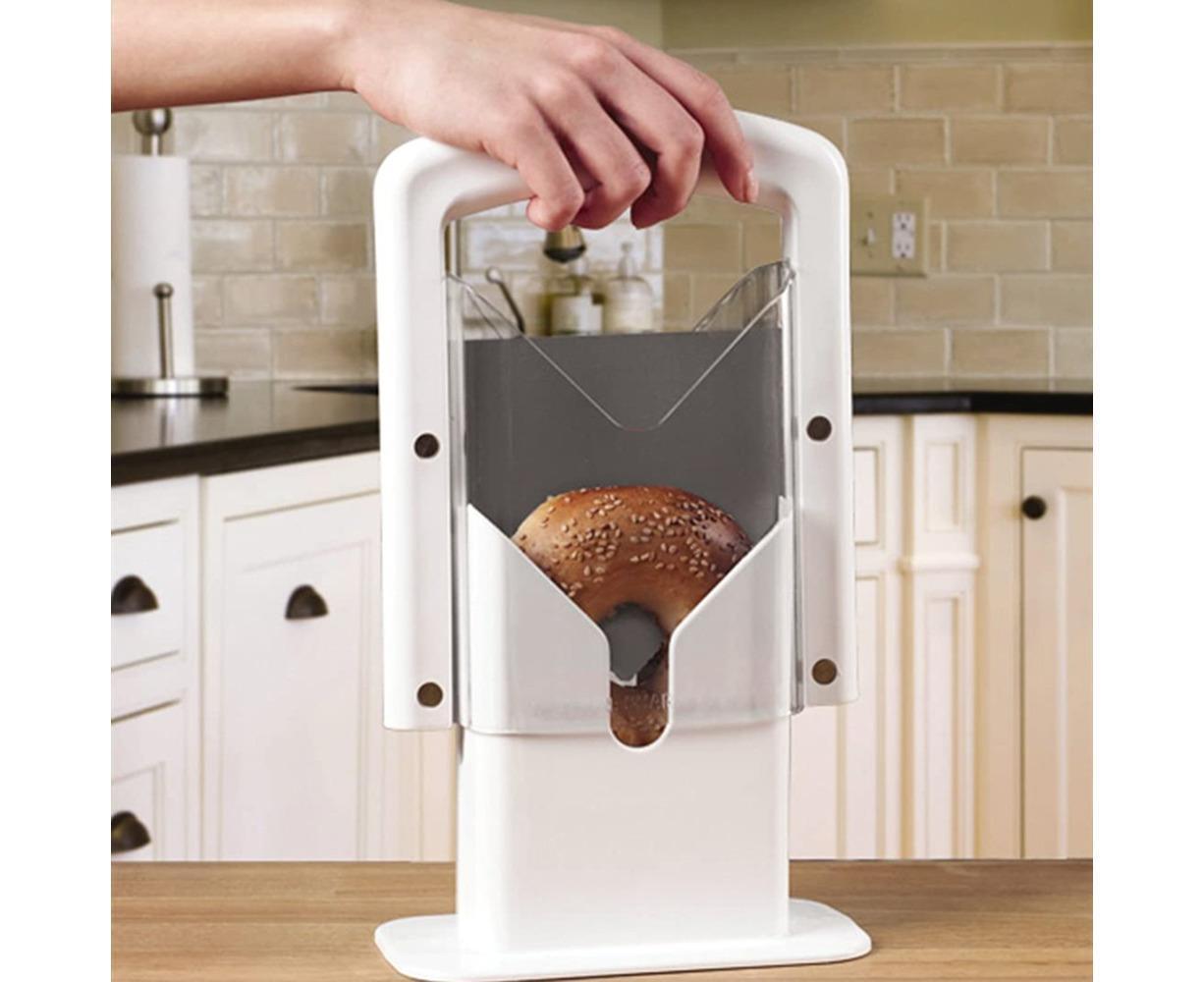 Bagel Slicer Kitchen Baking Tool-White - Image 3