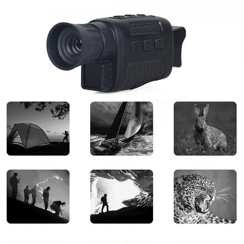 Night Vision Monocular Binoculars 4K IR Digital Telescope for Adult Hunting Camping-Black - Image 5