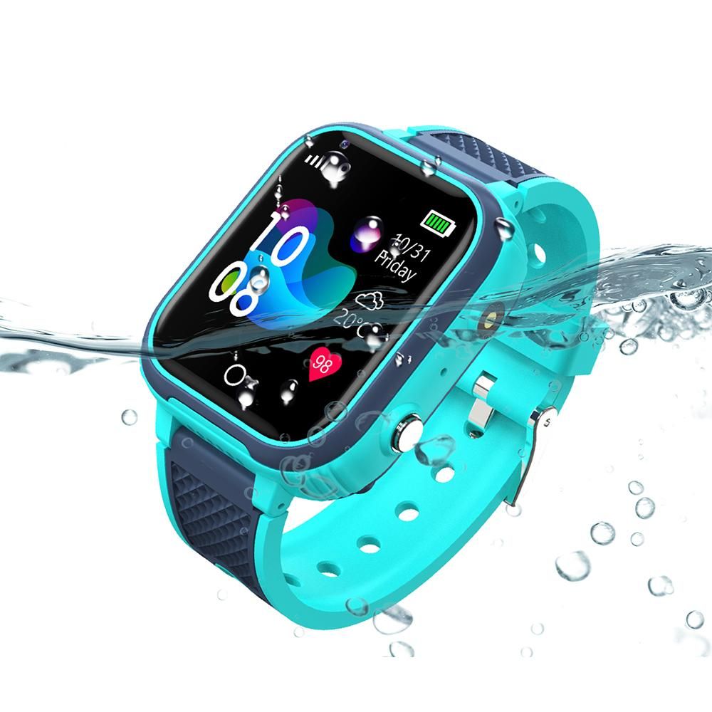 4G Kids Smart Watch with GPS Tracker Water-resistant Kids Cell Phone Watch -Green - Image 1