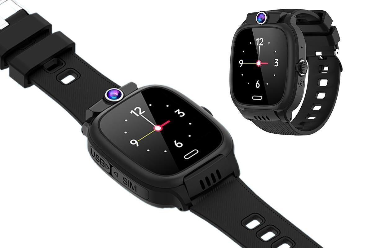 4G Smart Phone Watch Dual Positioning Alarm Water-Resistant Smart watch-Black - Image 1