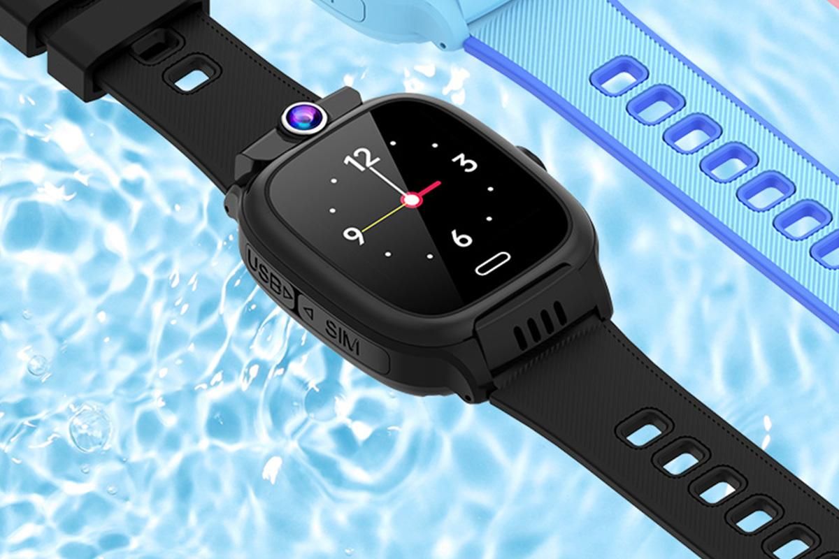 4G Smart Phone Watch Dual Positioning Alarm Water-Resistant Smart watch-Black - Image 2