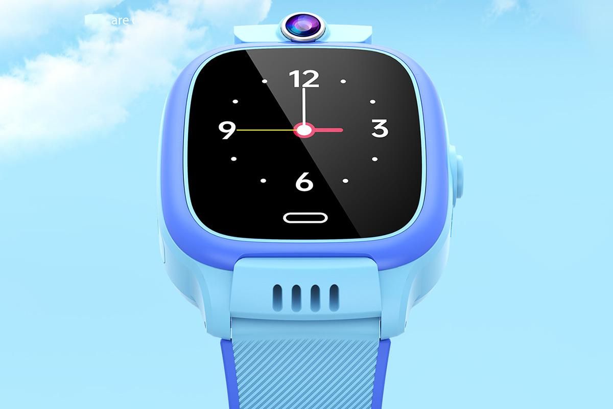 4G Smart Phone Watch Dual Positioning Alarm Water-Resistant Smart watch-Blue - Image 2