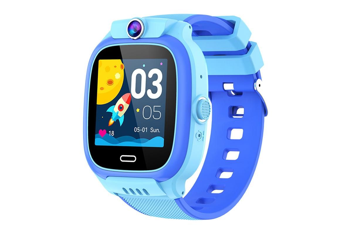 4G Smart Phone Watch Dual Positioning Alarm Water-Resistant Smart watch-Blue - Image 3