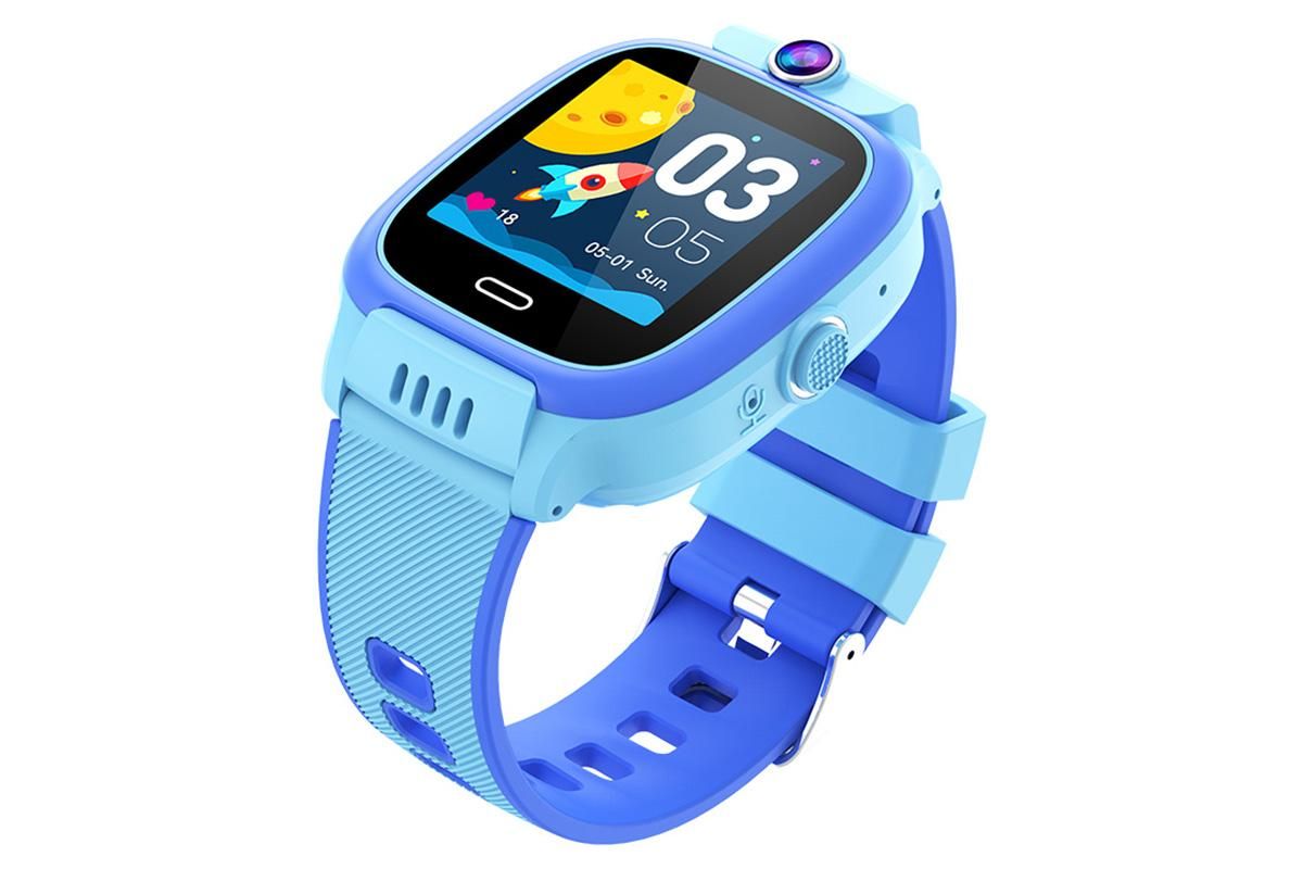4G Smart Phone Watch Dual Positioning Alarm Water-Resistant Smart watch-Blue - Image 6