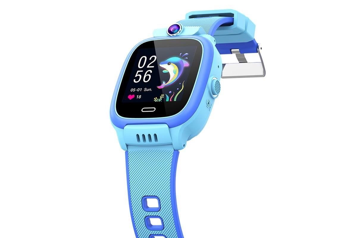 4G Smart Phone Watch Dual Positioning Alarm Water-Resistant Smart watch-Blue - Image 7