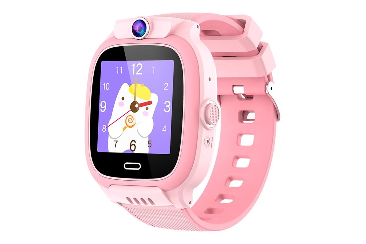 4G Smart Phone Watch Dual Positioning Alarm Water-Resistant Smart watch-Pink - Image 3
