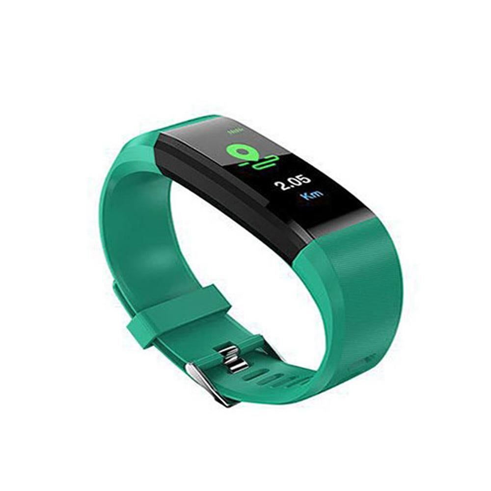 Bluetooth Smart Fitness Tracker Band Heart Rate Monitor Armband-Green - Image 2