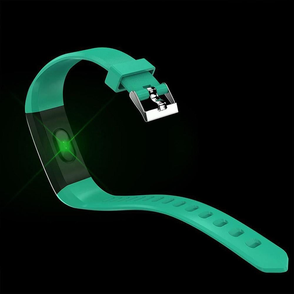 Bluetooth Smart Fitness Tracker Band Heart Rate Monitor Armband-Green - Image 3