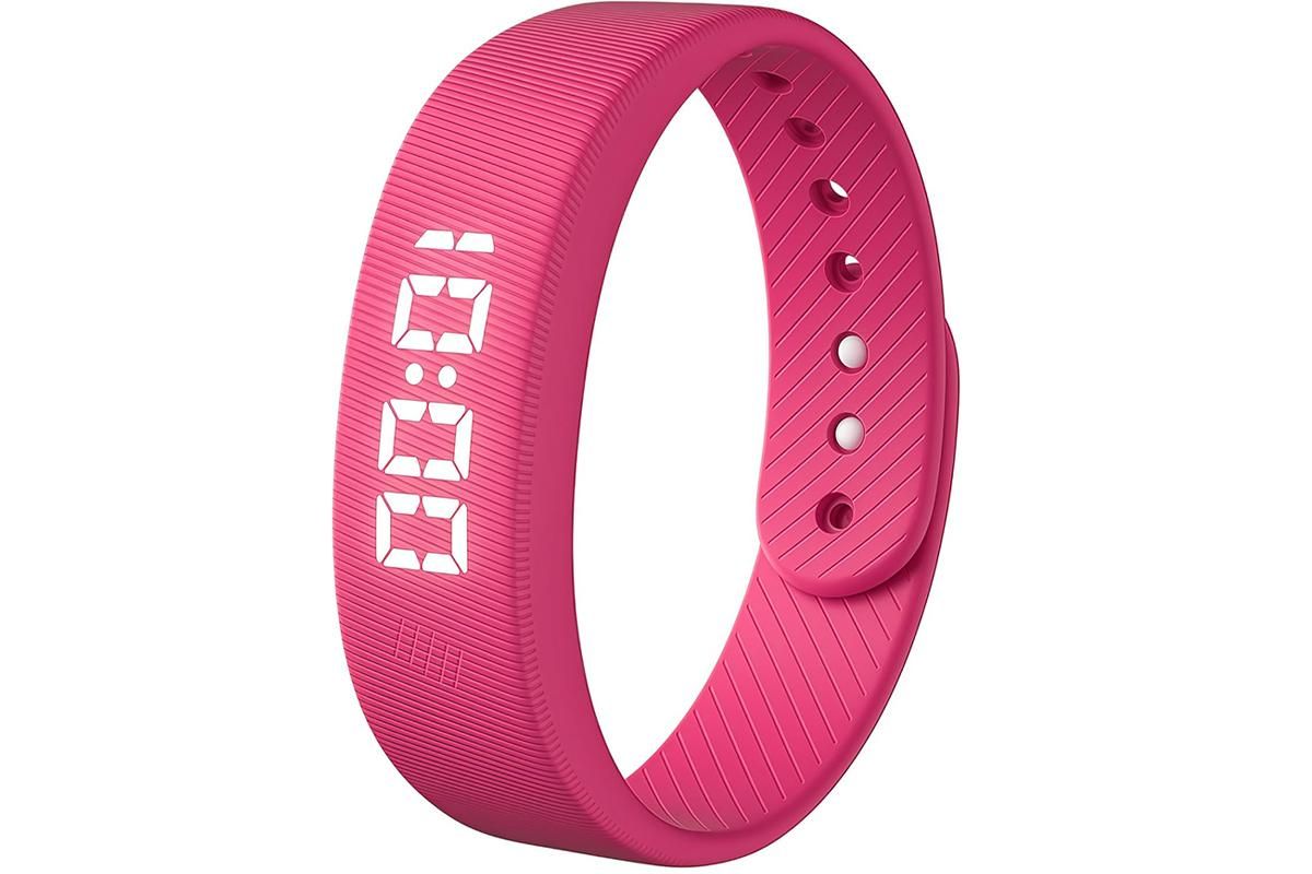 Digital Sports Watch Pedometer Vibrating Alarm Wristband - Pink - Image 2
