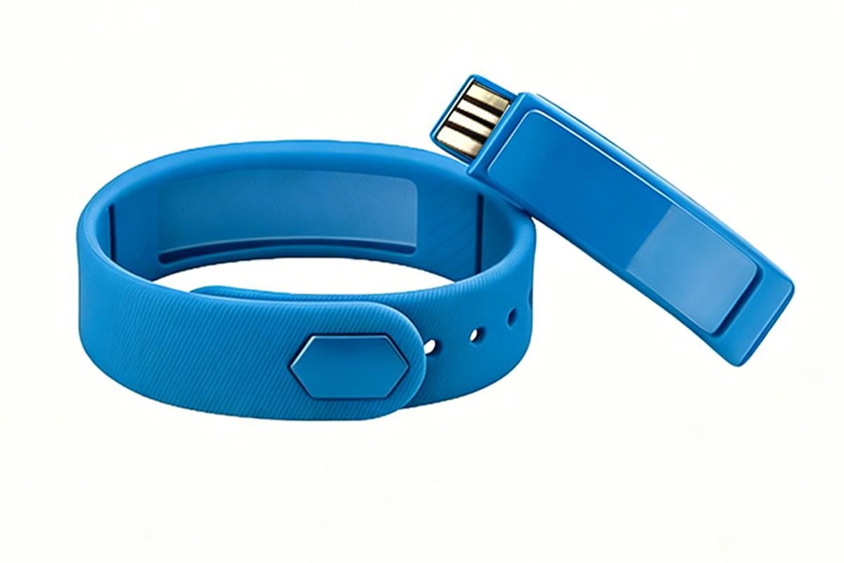 Digital Sports Watch Pedometer Vibrating Alarm Wristband - Blue - Image 5