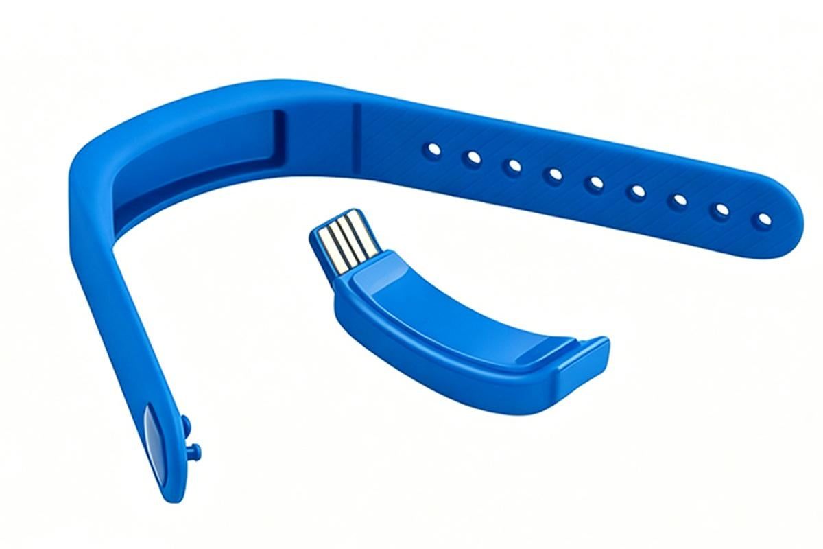 Digital Sports Watch Pedometer Vibrating Alarm Wristband - Blue - Image 6