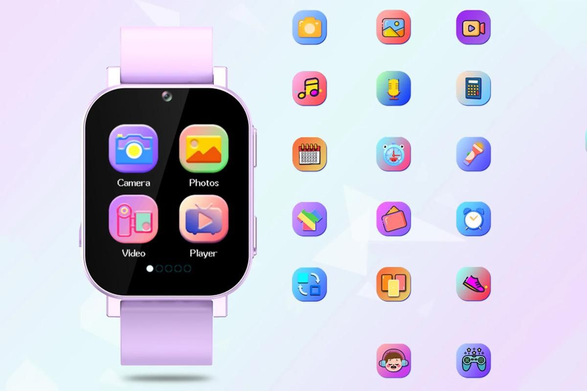 Smart Game Watch 30 Educational Games Word Learning for Boys Girls-Purple - Image 3