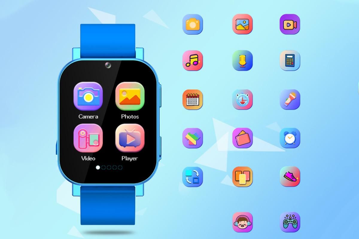 Smart Game Watch 30 Educational Games Word Learning for Boys Girls-Blue - Image 6