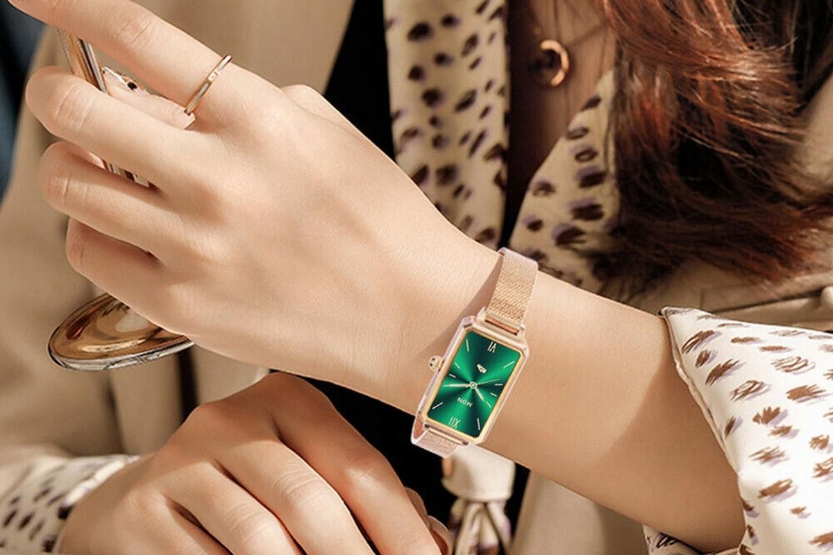 Smart Watch Women Fitness Tracker Sport Bracelet for Android iOS Phones-Gold - Image 5