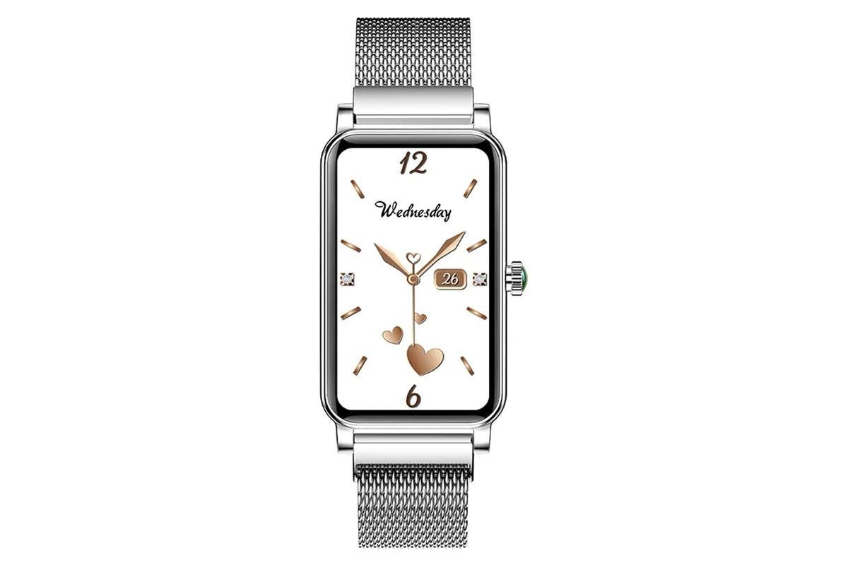 Smart Watch Women Fitness Tracker Sport Bracelet for Android iOS Phones-Silver - Image 7