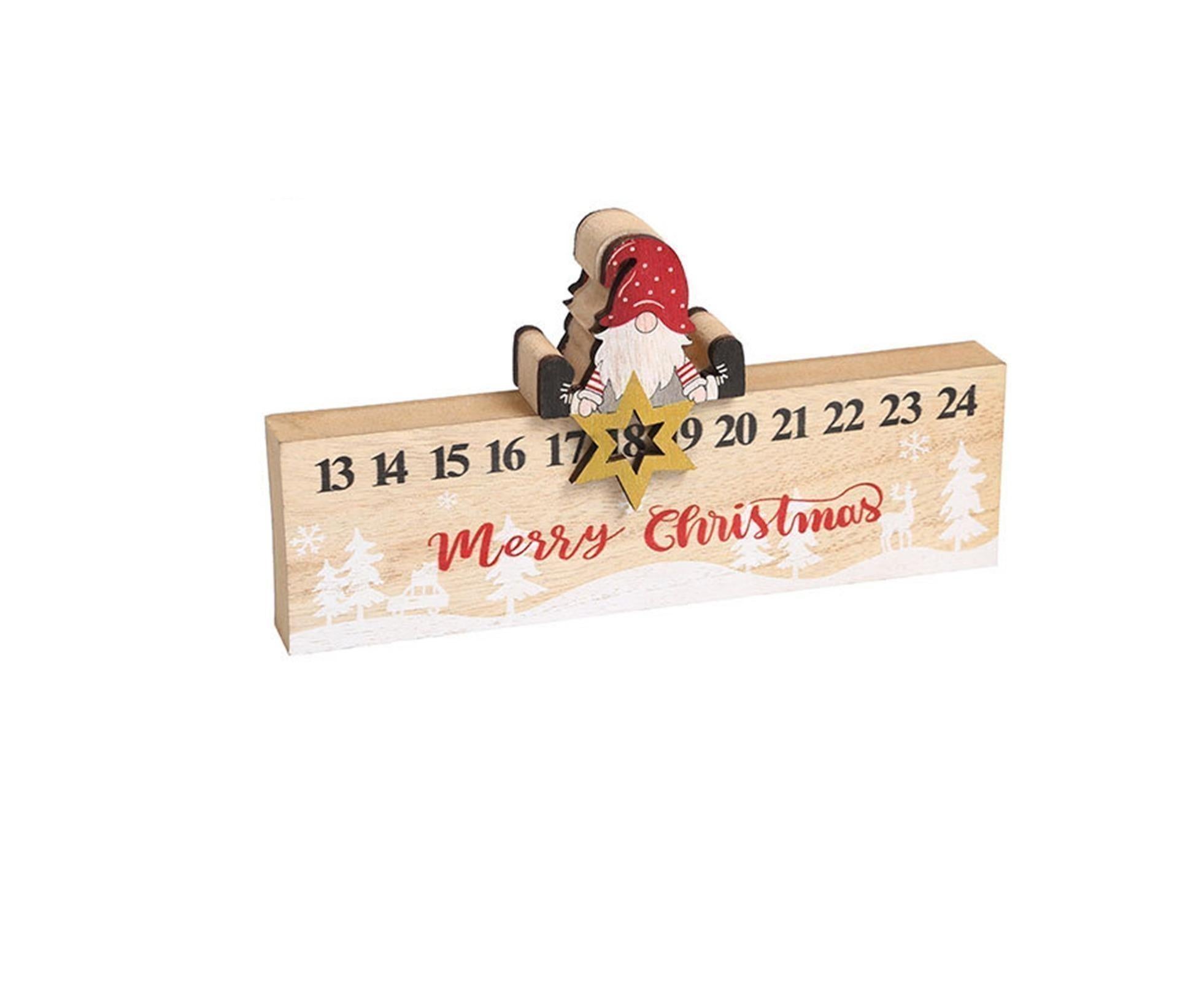 Xmas Wooden Calendar Count Down-A - Image 1