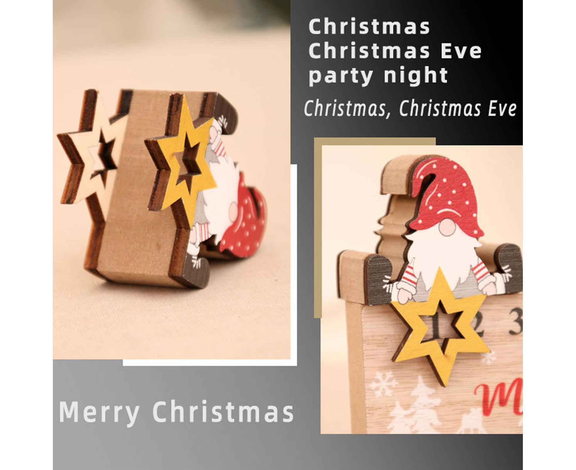 Xmas Wooden Calendar Count Down-A - Image 3