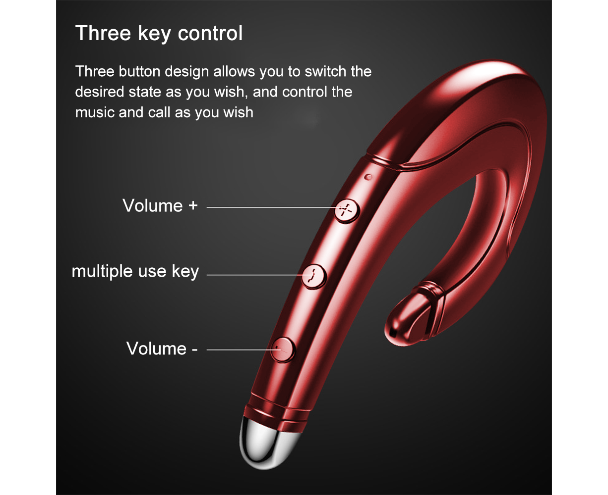 True Wireless Bluetooth Invisible Single Earbud with Microphone - Image 4