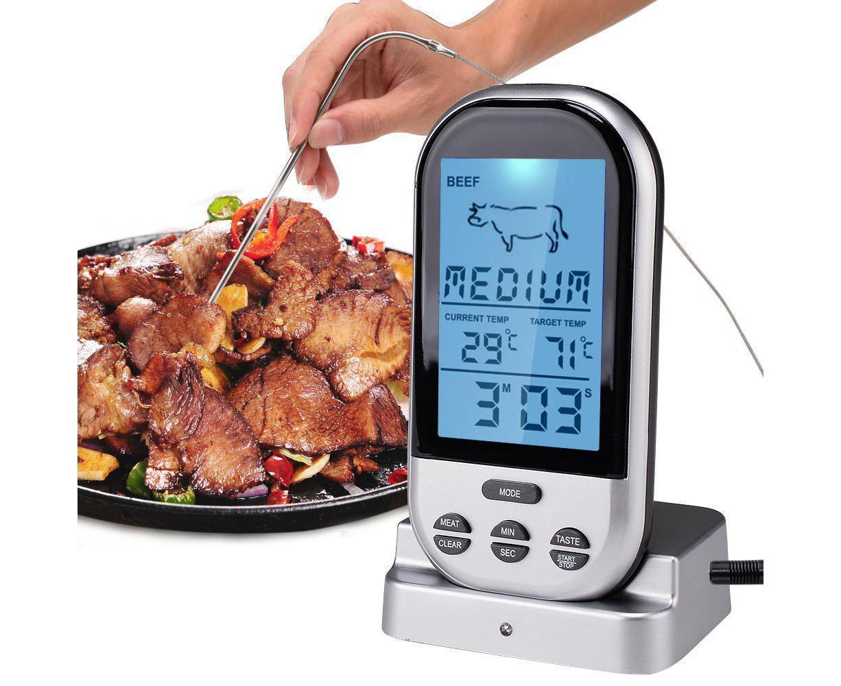 Digital Meat Thermometer - Wireless Remote - Waterproof - Image 1