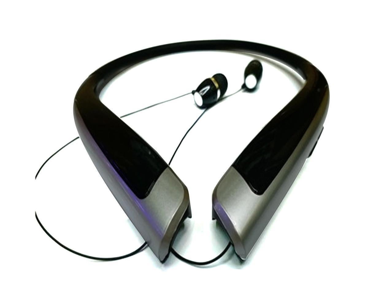 Bluetooth Headphone,Wireless Neckband Headset with Retractable Earbuds - Image 1