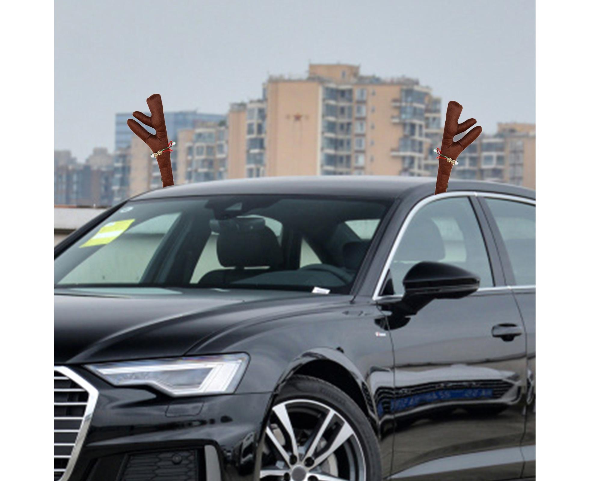 Car Deer Antlers Fabric Decoration-Brown - Image 5