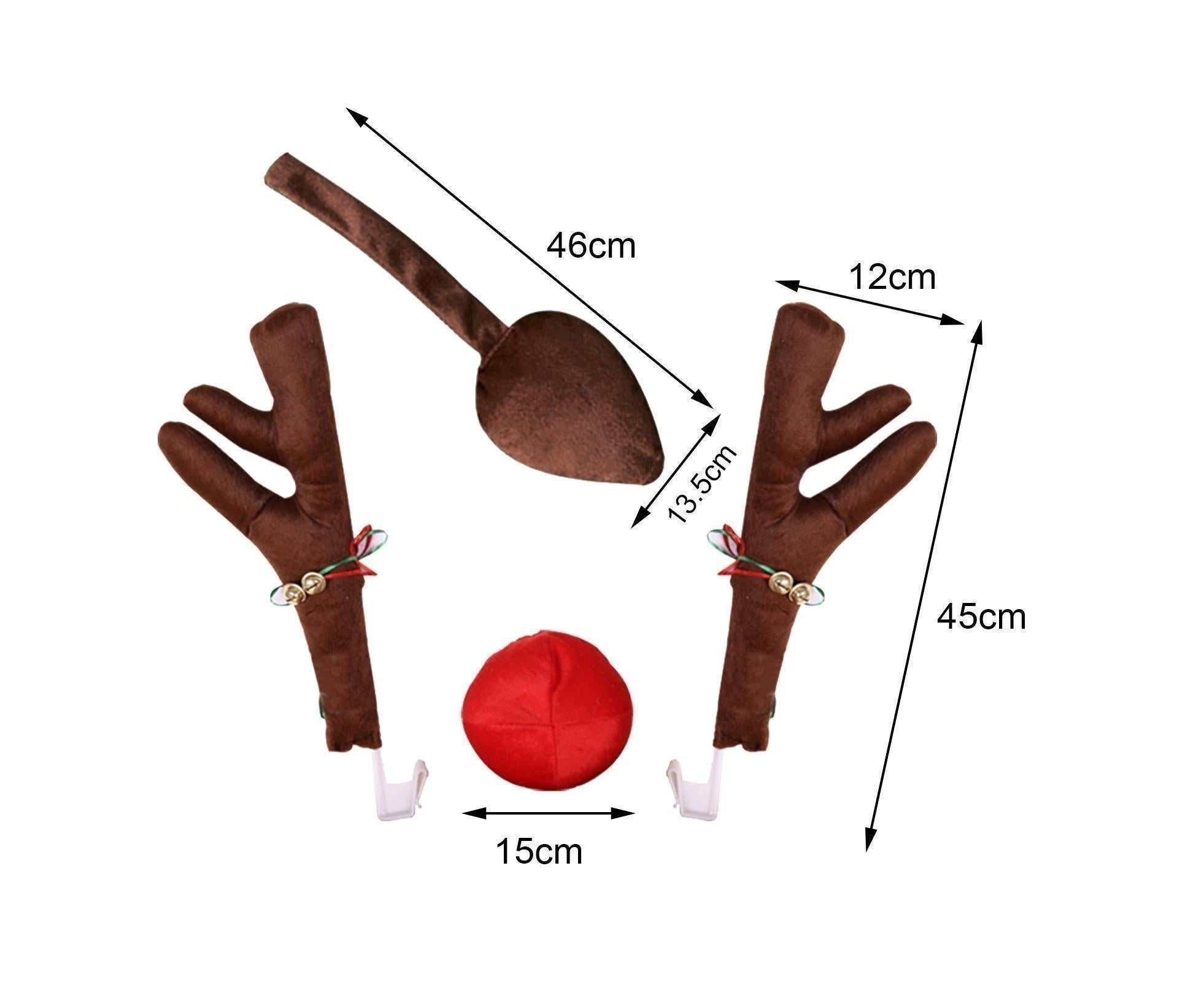 Car Deer Antlers Fabric Decoration-Brown - Image 6