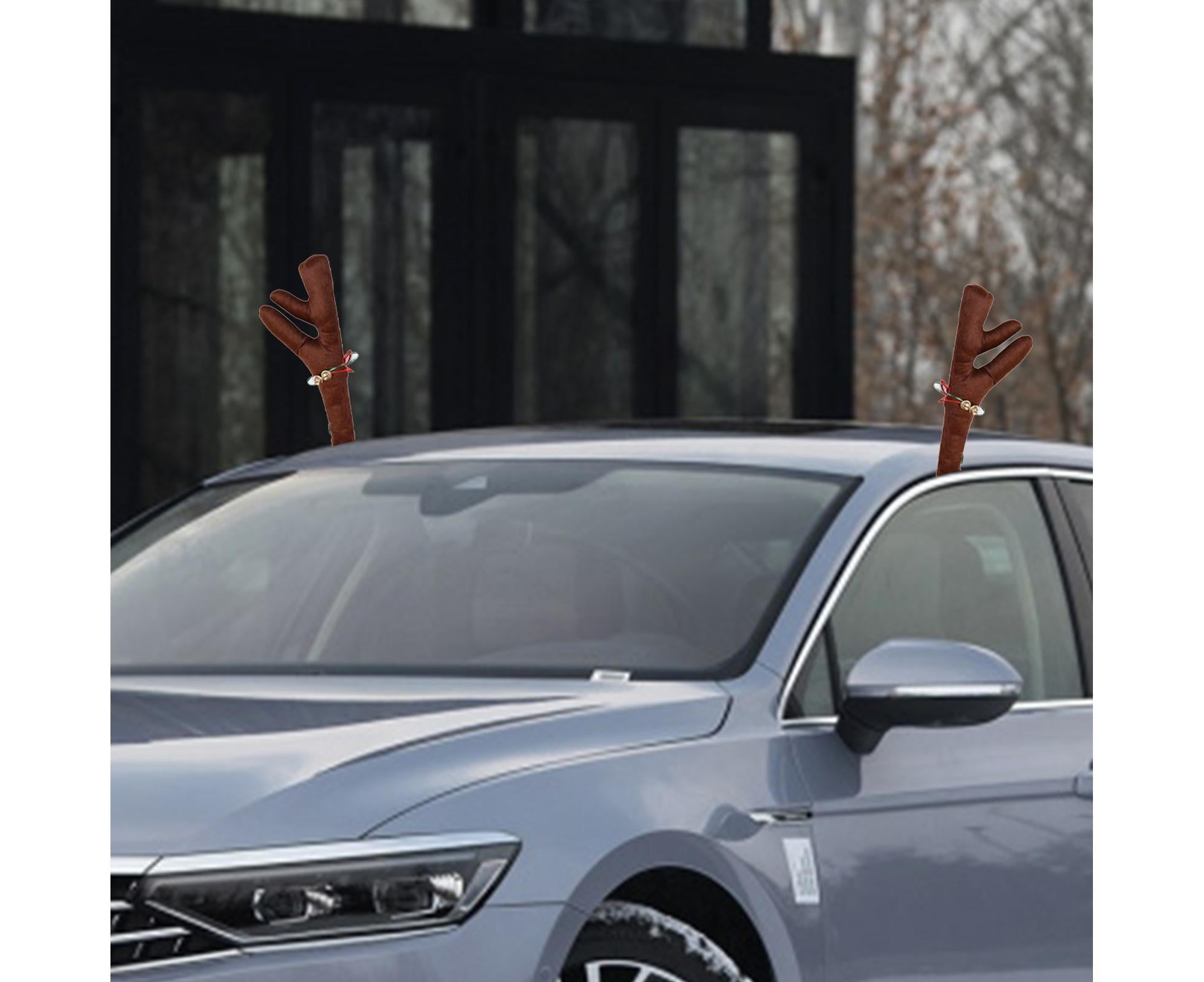 Car Deer Antlers Fabric Decoration-Brown - Image 7