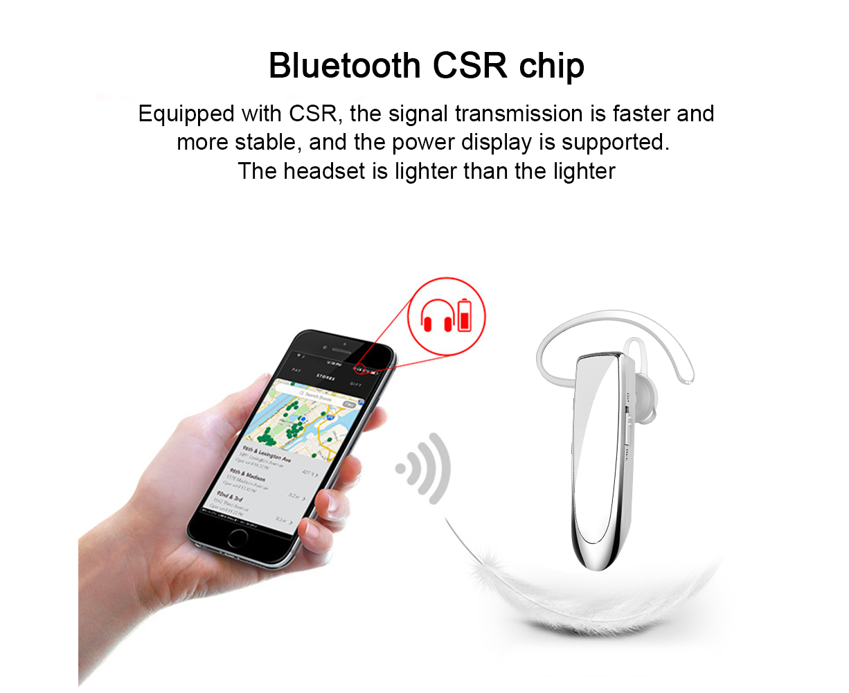 Bluetooth Earpiece V4.1 Wireless Handsfree Headset 30Days Standby Time - Image 4